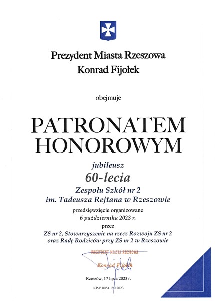 Prezydent Miasta Rzeszowa page 0001